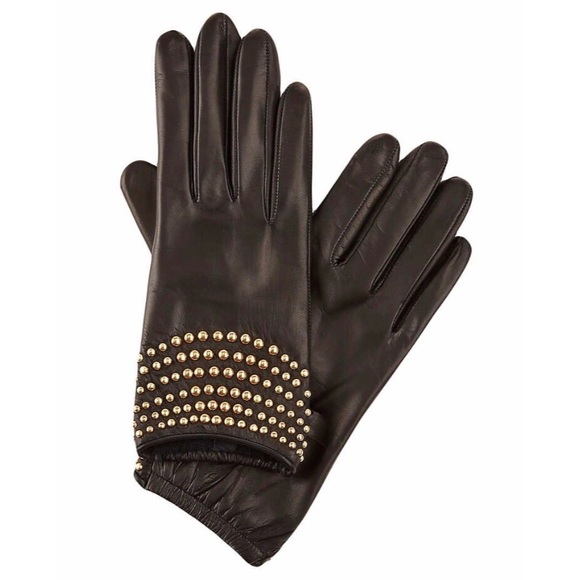 Portolano Accessories - Portolano Leather Studded Gloves (New)